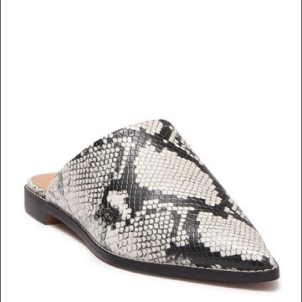 🆕 Franc Satro Rayna Snakeskin Embossed Mule